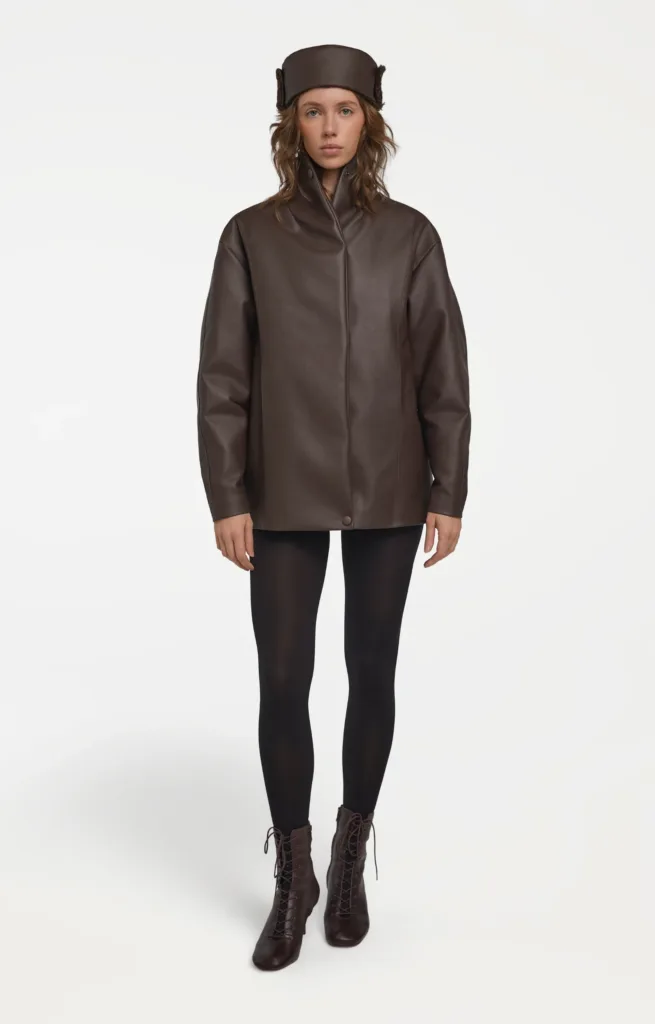 PLANT-BASED LEATHER JACKET BONASA